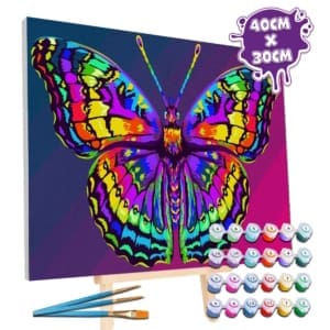Splat Planet Σετ Ζωγραφικής με Αριθμούς “Butterfly” σε Καμβά με Τελάρο 30x40cm