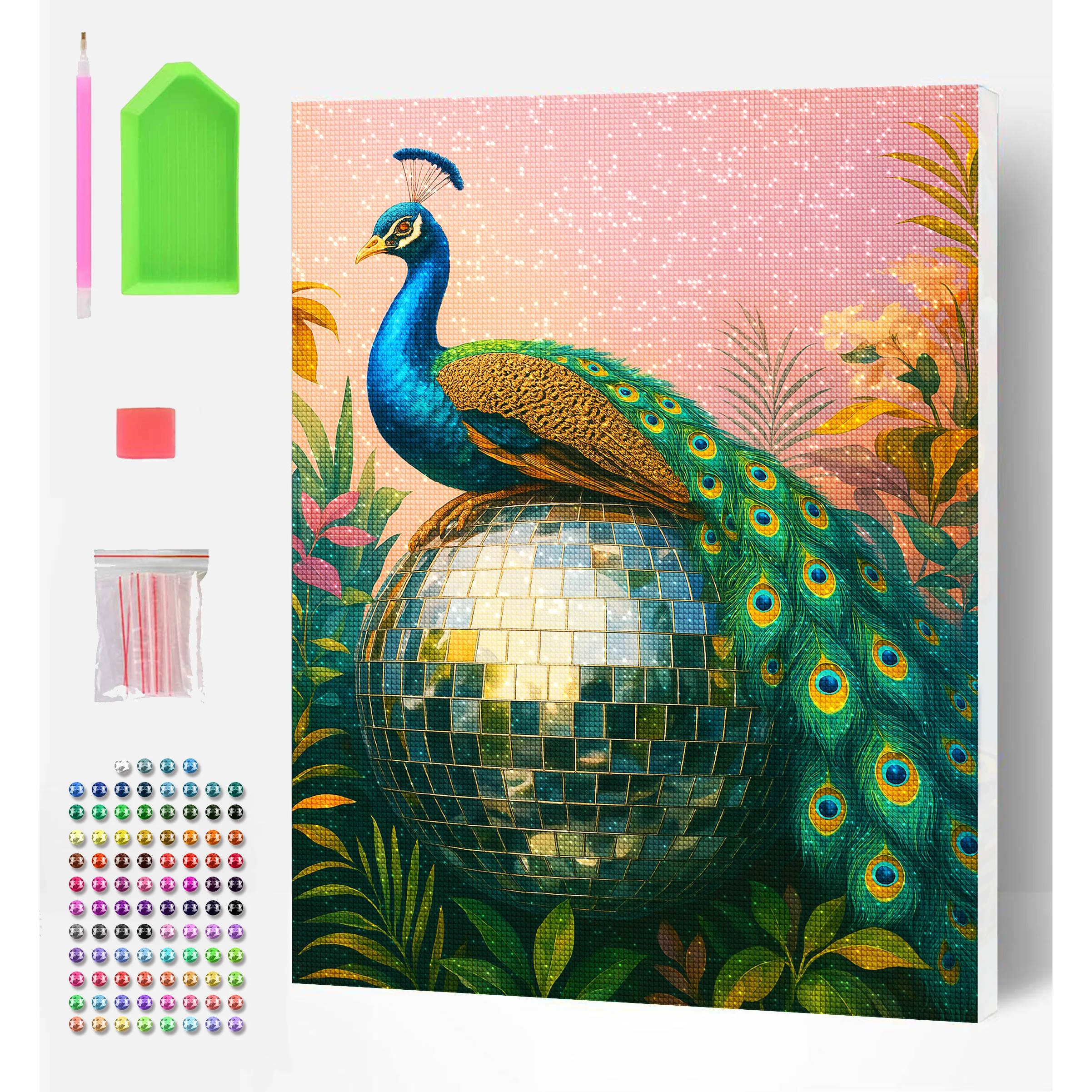 Splat Planet Σετ Diamond Painting “Peacocktail Party” σε Καμβά με Τελάρο 30x40cm