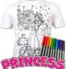 Splat Planet Πλενόμενο T-Shirt Ζωγραφικής "Princess" με Μαρκαδόρους (3-4 Ετών)