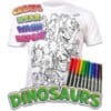 Splat Planet Πλενόμενο T-Shirt Ζωγραφικής "Dinosaur" με Μαρκαδόρους (3-4 Ετών)