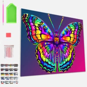 Splat Planet Σετ Diamond Painting "Butterfly" σε Καμβά με Τελάρο 30x40cm