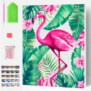 Splat Planet Σετ Diamond Painting "Flamingo" σε Καμβά με Τελάρο 30x40cm