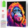 Splat Planet Σετ Diamond Painting "Orangutan" σε Καμβά με Τελάρο 30x40cm