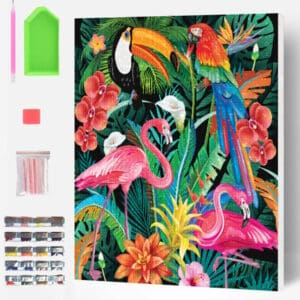 Splat Planet Σετ Diamond Painting "Tropical" σε Καμβά με Τελάρο 30x40cm