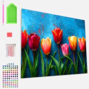 Splat Planet Σετ Diamond Painting "Totally Tulips" σε Καμβά με Τελάρο 30x40cm