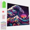 Splat Planet Σετ Diamond Painting "Great Wave" σε Καμβά με Τελάρο 30x40cm