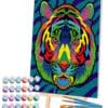 Splat Planet Σετ Ζωγραφικής με Αριθμούς "Tiger" σε Καμβά με Τελάρο 30x40cm