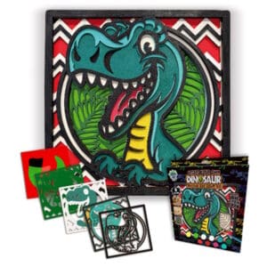 Splat Planet Ξύλινο Σετ Χειροτεχνίας "Dinosaur" 25x25cm