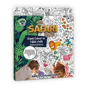 Splat Planet Γιγάντιο Τραπεζομάντηλο Ζωγραφικής “Safari” 240x120cm