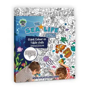 Splat Planet Γιγάντιο Τραπεζομάντηλο Ζωγραφικής “Sea Life” 240x120cm