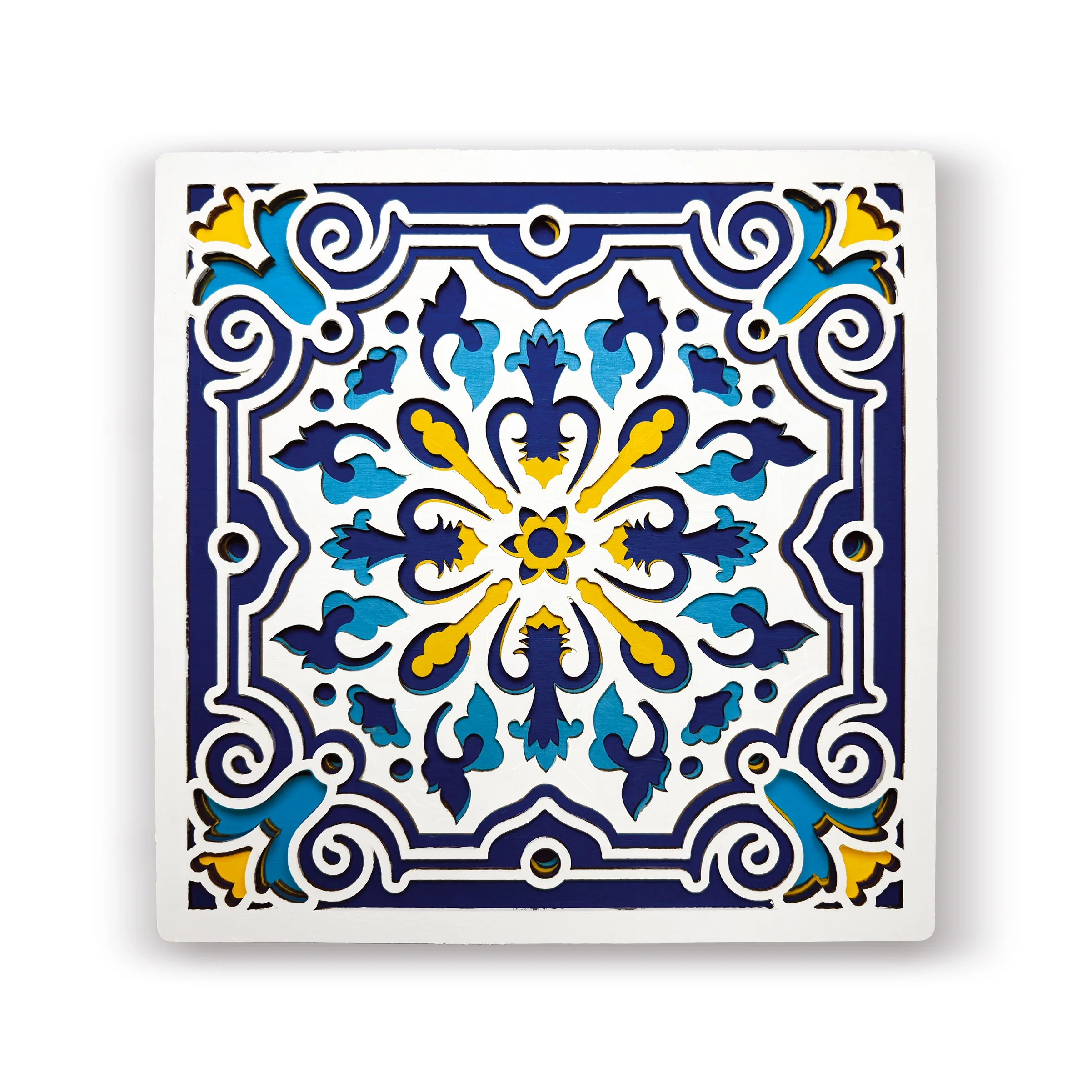 Splat Planet Ξύλινο Σετ Χειροτεχνίας “Sicilian Tile Wood Art” 25x25cm