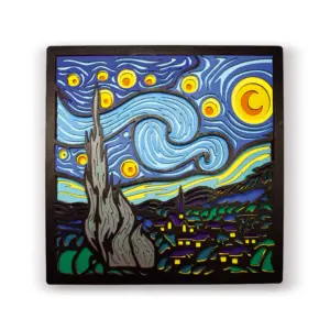 Splat Planet Ξύλινο Σετ Χειροτεχνίας “Starry Night Wood Art” 25x25cm