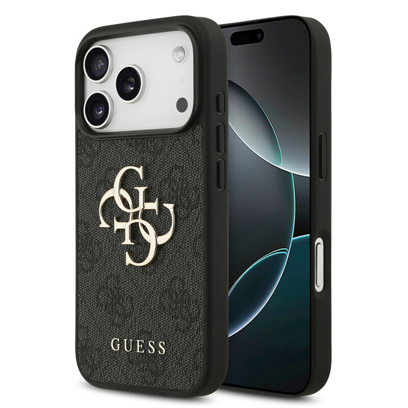 Guess 4G Big Logo Case for iPhone 18 Pro Max / 17 Pro Max – Black – Θήκη Προστασίας για iPhone 18 Pro Max / 17 Pro Max σε Μαύρο Χρώμα
