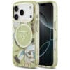 Guess IML Glitter Flowers Triangle MagSafe Case for iPhone 18 Pro / 17 Pro – Green – Θήκη Προστασίας για iPhone 18 Pro / 17 Pro σε Πράσινο Χρώμα