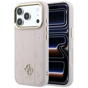 Guess Stripe Peony 4G Logo MagSafe Case for iPhone 18 Pro Max / 17 Pro Max – Pink – Θήκη Προστασίας για iPhone 18 Pro Max / 17 Pro Max σε Ροζ Χρώμα