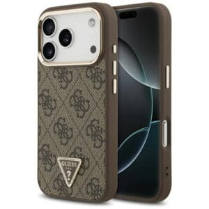 Guess 4G Triangle Logo MagSafe Case for iPhone 18 Pro Max / 17 Pro Max – Brown – Θήκη Προστασίας για iPhone 18 Pro Max / 17 Pro Max σε Καφέ Χρώμα
