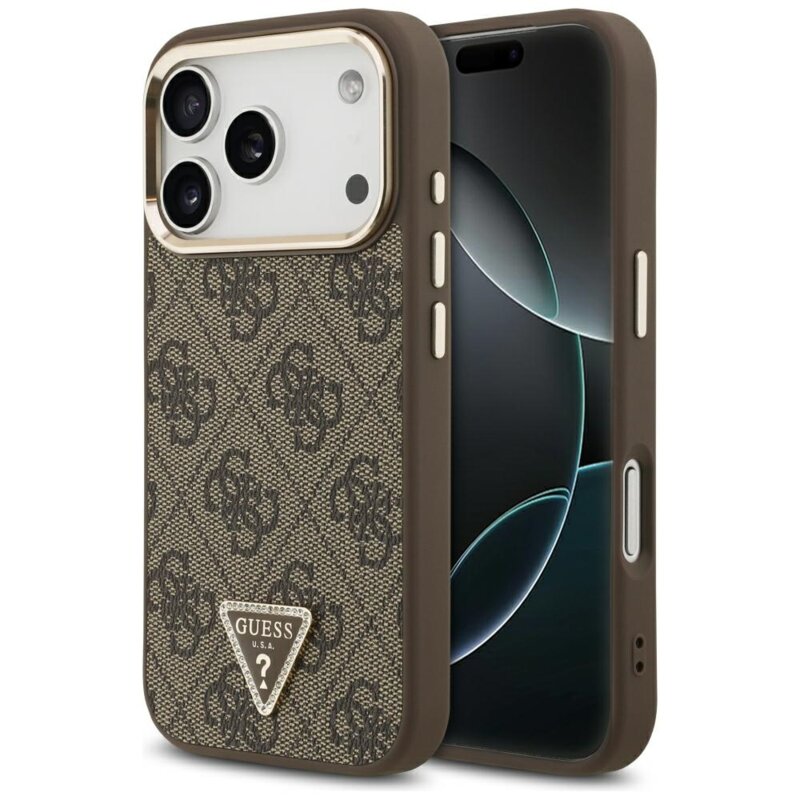 Guess 4G Triangle Logo MagSafe Case for iPhone 18 Pro Max / 17 Pro Max – Brown – Θήκη Προστασίας για iPhone 18 Pro Max / 17 Pro Max σε Καφέ Χρώμα