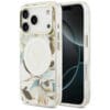 Guess IML Glitter Flowers Triangle MagSafe Case for iPhone 18 Pro / 17 Pro – White – Θήκη Προστασίας για iPhone 18 Pro / 17 Pro σε Λευκό Χρώμα