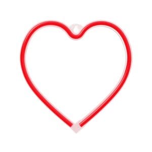 Forever - Neon LED Light HEART red Bat + USB FLNE07 - Διακοσμητικό Φωτιστικό σε σχήμα καρδιάς