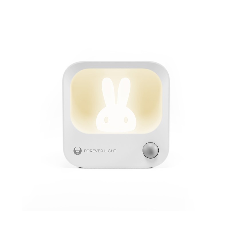 Forever LED Bunny Night Lamp Pure FLC-10 LEA PIR white 500mAh - Νυχτερινό φωτάκι με ενσωματωμένη φιγούρα Κούνελου