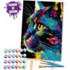 Splat Planet Σετ Ζωγραφικής με Αριθμούς "Bright Cat" σε Καμβά με Τελάρο 30x40cm