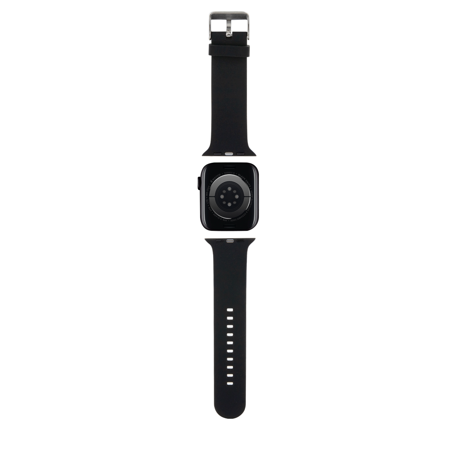Karl Lagerfeld “Karl & Choupete’s Head” Collection Λουράκι για Apple Watch 4/5/6/7/SE 42/44/45mm (Μαύρο – KLAWLSLKCNK)