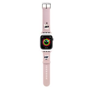 Karl Lagerfeld “Karl & Choupete’s Head” Collection Λουράκι για Apple Watch 4/5/6/7/SE 38/40/41mm (Ροζ – KLAWMSLKCNP)