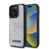 Karl Lagerfeld “Rhinestones Metal Plate Logo Collection” Θήκη προστασίας για iPhone 16 Pro (Ασημί – KLHCP16LHDSPLG)