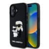 Karl Lagerfeld 3D Rubber Case Karl + Choupette Θήκη προστασίας από σιλικόνη – iPhone 16 (Μαύρο – KLHCP16S3DRKCNK)