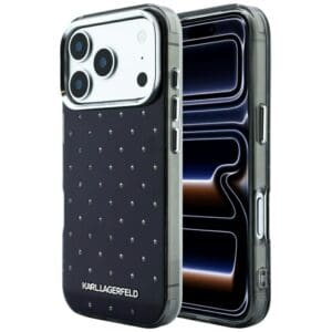 Karl Lagerfeld IML Rhinestones Allover & Electroplated Case for iPhone 18 Pro Max / 17 Pro Max – Black – Θήκη Προστασίας για iPhone 18 Pro Max / 17 Pro Max σε Μαύρο Χρώμα