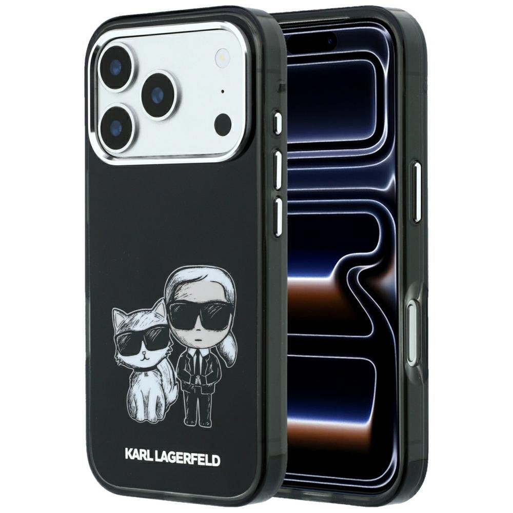 Karl Lagerfeld IML Karl & Choupette Bodies Sketch Print Case for iPhone 18 Pro / 17 Pro – Black – Θήκη Προστασίας για iPhone 18 Pro / 17 Pro σε Μαύρο Χρώμα