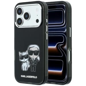 Karl Lagerfeld Smooth Karl & Choupette Bodies Sketch Case for iPhone 18 Pro / 17 Pro – Black – Θήκη Προστασίας για iPhone 18 Pro / 17 Pro σε Μαύρο Χρώμα