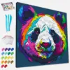 Splat Planet Σετ Ζωγραφικής με Πηλό "Panda" σε Καμβά 30x30cm