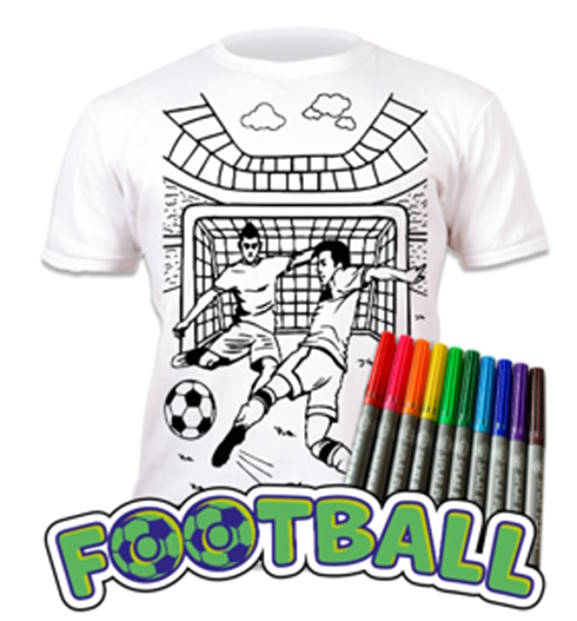 Splat Planet Πλενόμενο T-Shirt Ζωγραφικής "Football" με Μαρκαδόρους (5-6 Ετών)