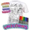 Splat Planet Πλενόμενο T-Shirt Ζωγραφικής "Unicorn" με Μαρκαδόρους (3-4 Ετών)