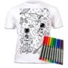 Splat Planet Πλενόμενο T-Shirt Ζωγραφικής "Space" με Μαρκαδόρους (7-8 Ετών)