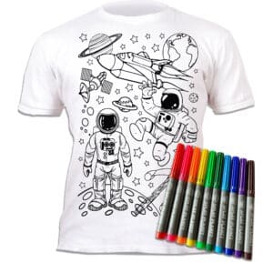 Splat Planet Πλενόμενο T-Shirt Ζωγραφικής "Space" με Μαρκαδόρους (7-8 Ετών)